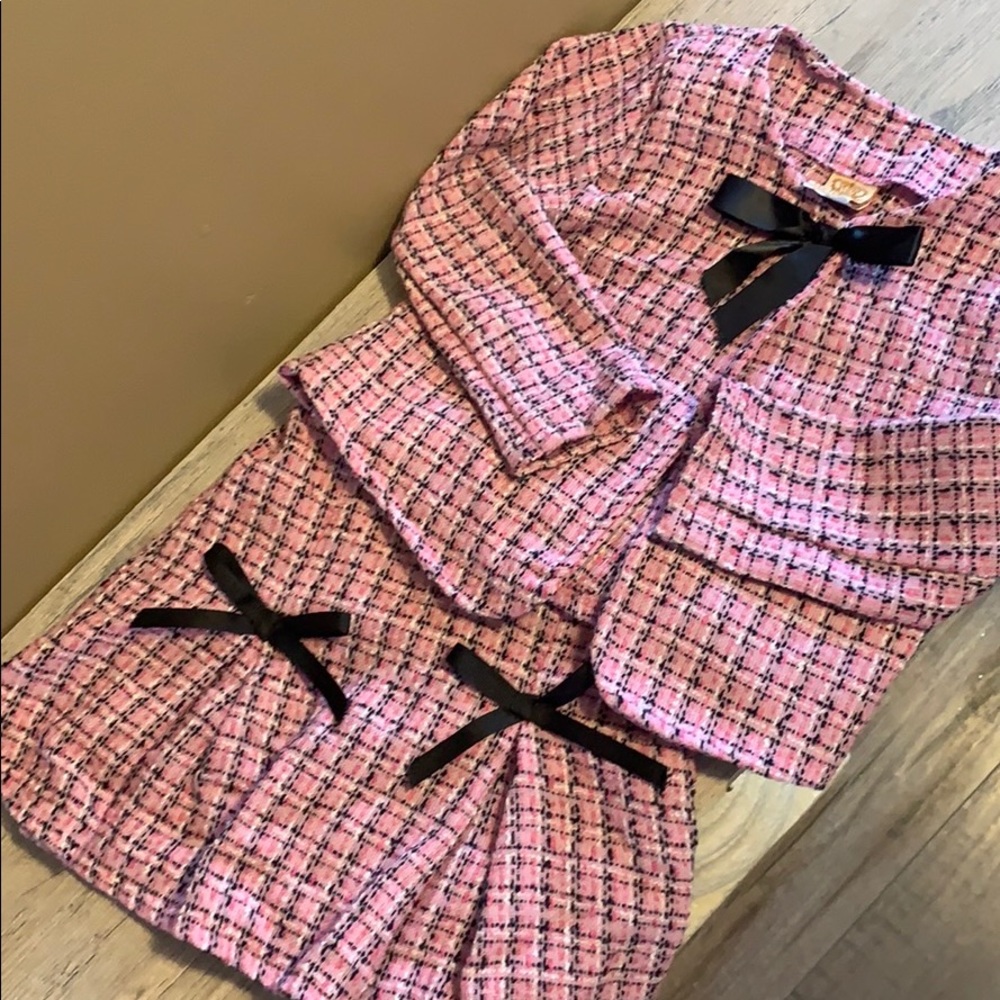 Couture 2 piece girls skirt set